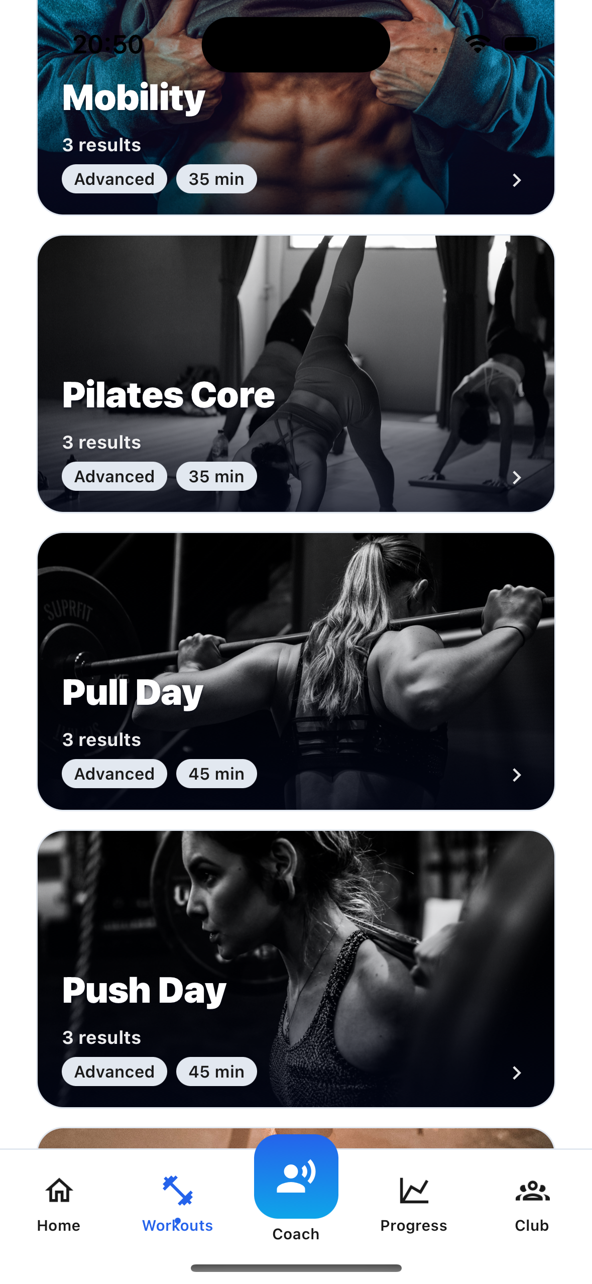 Workouts